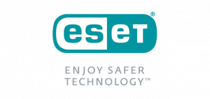 ESET logo - Stacked - Flat Colour - Mid Grey tag - RGB